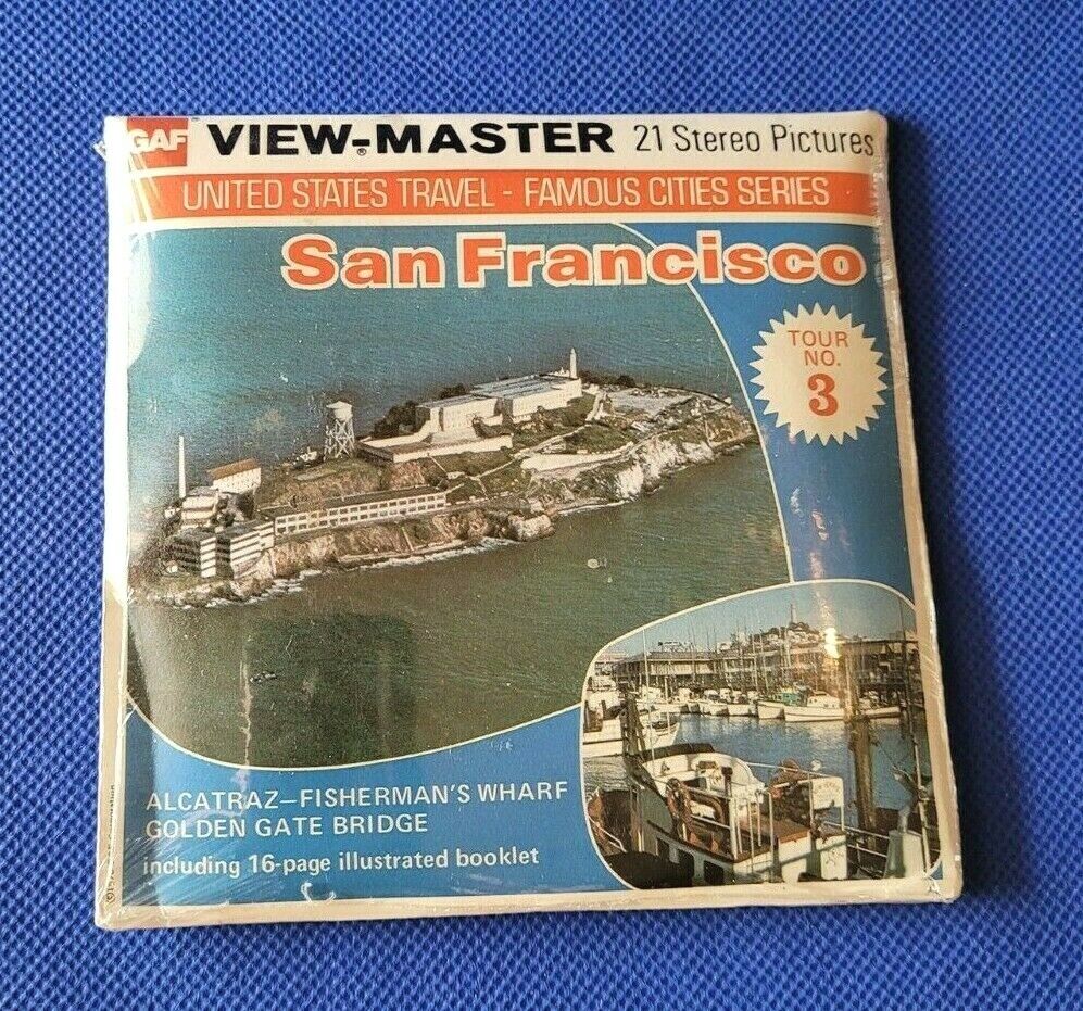 SEALED A219 San Francisco #3 Alcatraz Fisherman\'s Wharf view-master reels packet