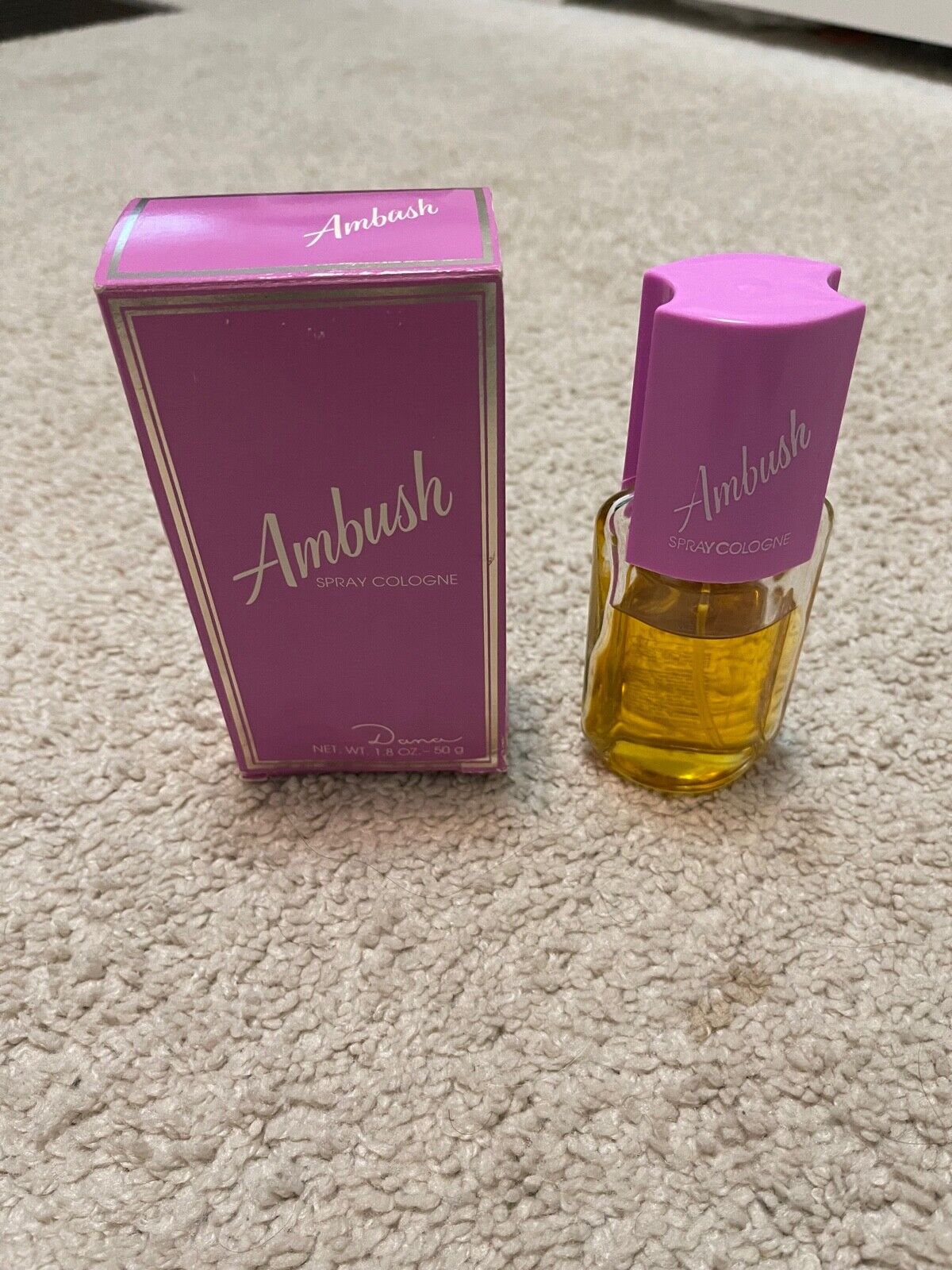 NIB Vintage Ambush Spray Cologne Perfume by Dana 1.8 oz 50 ml w/ Box