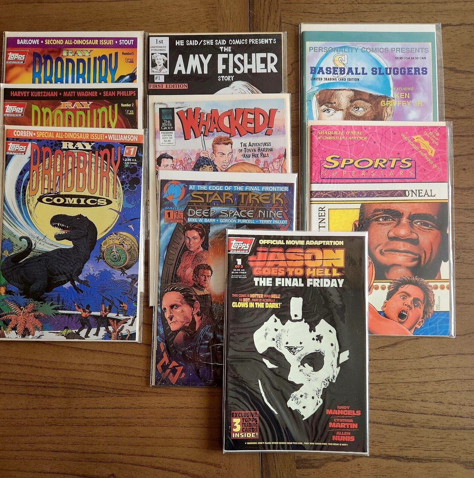 Comic Lot Bundle  1993 Jason Goes To Hell w/Cards / Star Trek DSN & More