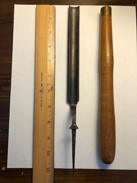 Vintage D.R. Barton Offset Lathe Tool or Chisel Woodworking