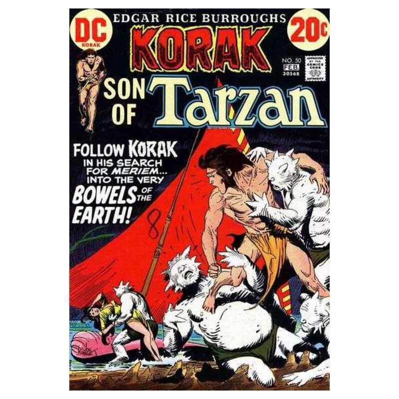 Korak: Son of Tarzan (1972 series) #50 in Fine condition. DC comics [i`
