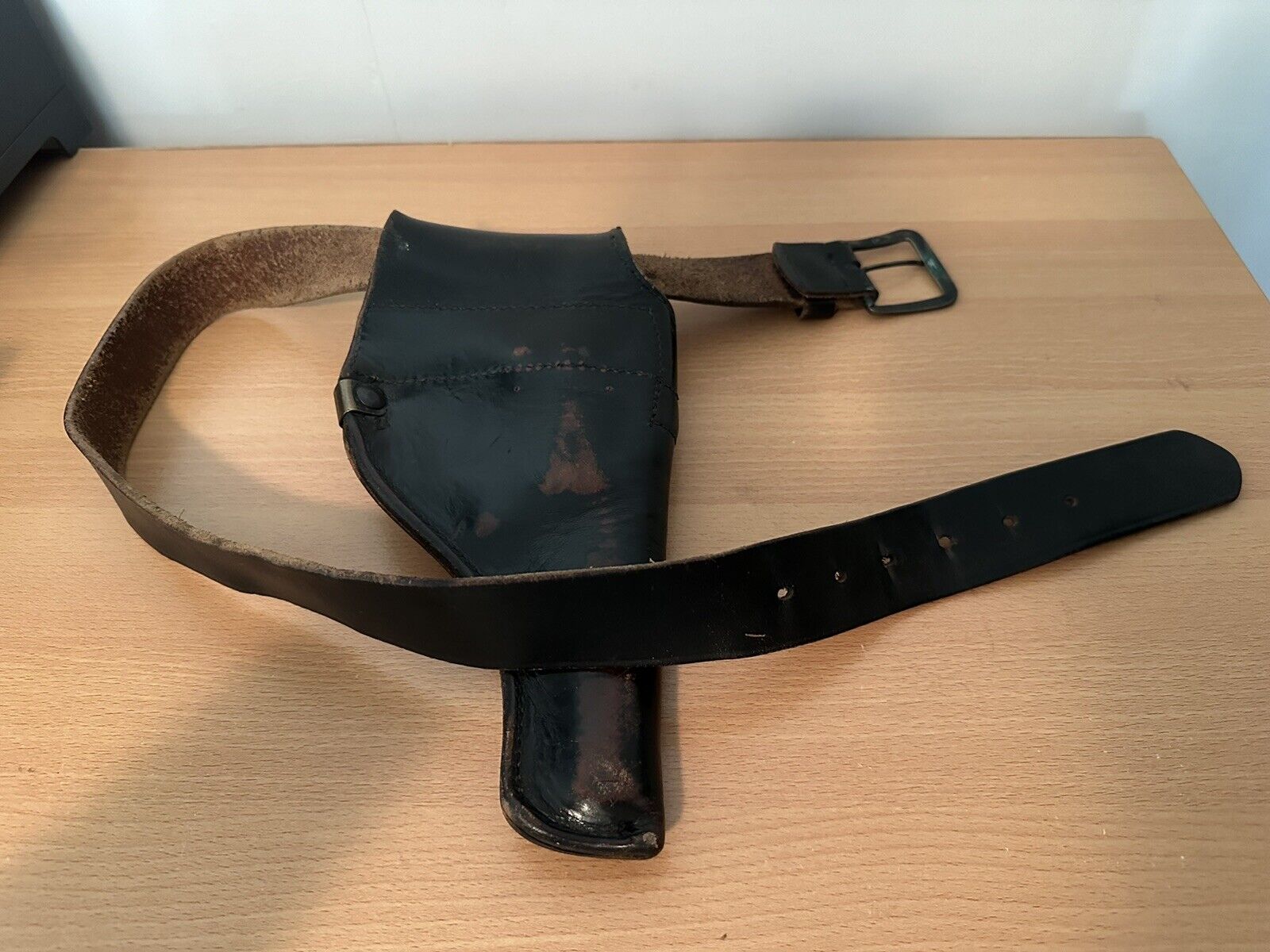 Vintage Jay-Pee M3 Black Leather Holster W Belt