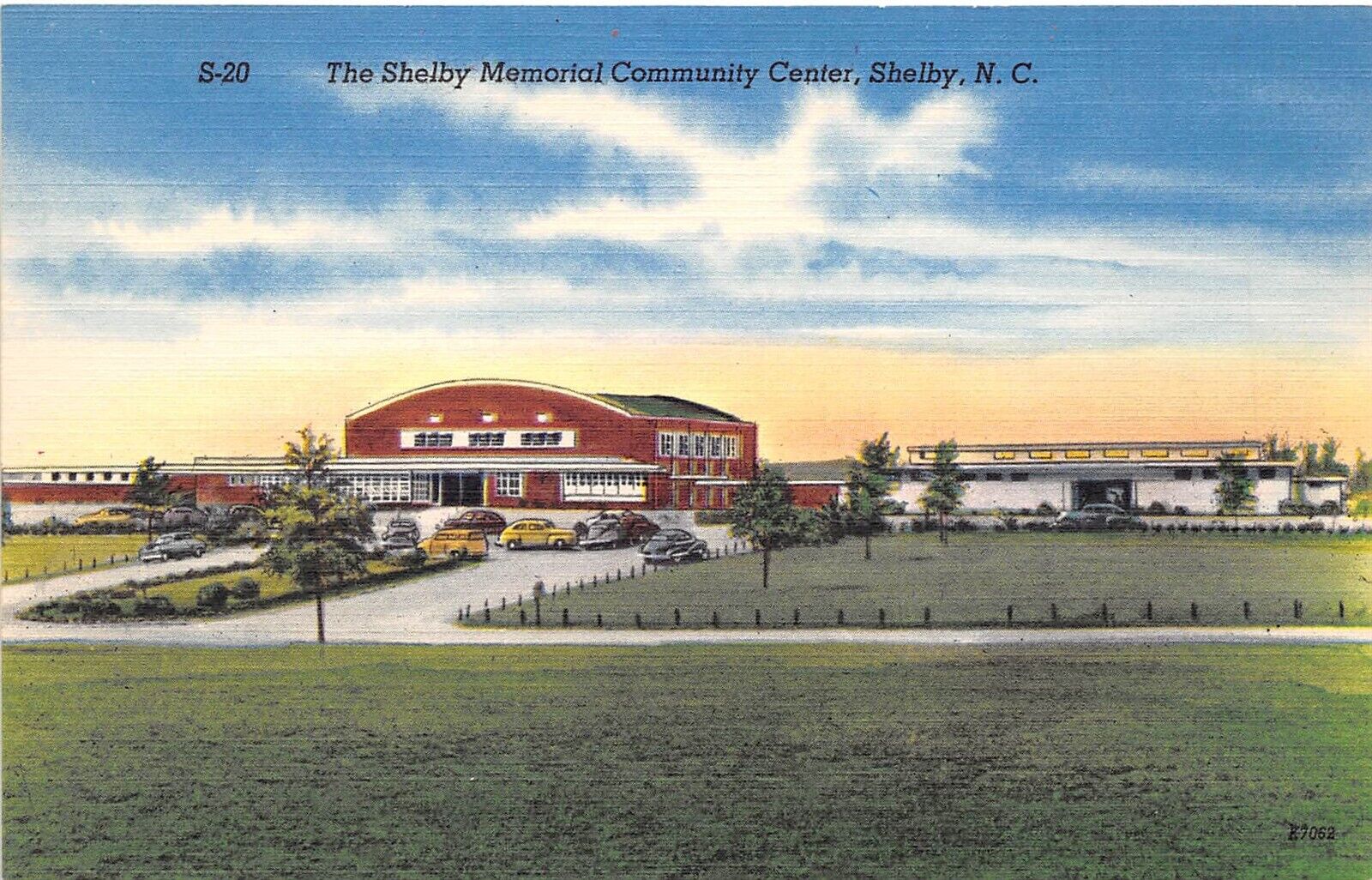 Shelby North Carolina 1940s Postcard Shelby Memorial Community Center