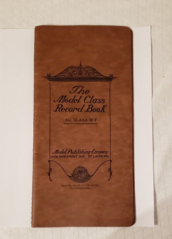 1950s The Model Class Record Book No. 18-AAA-W-P Used Spiral St. Louis Ephemera