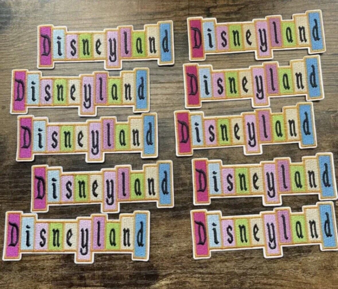 Disneyland Marquee Iron on/Sew On Embroidered Patch. 4 x 1.4 Inches NEW
