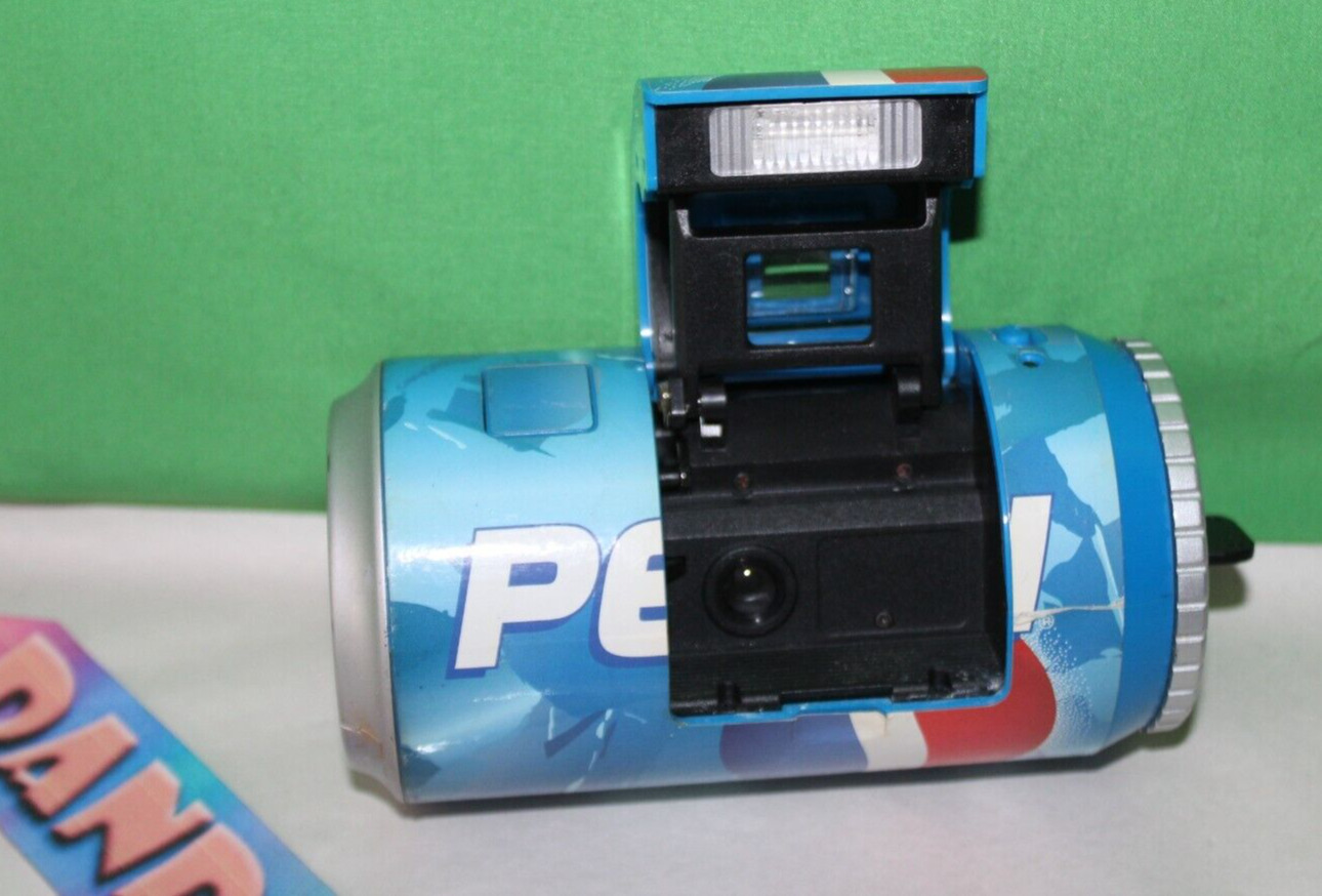 Vintage Retro Pepsi Soda Can Film Camera 1998 Battery Operated
