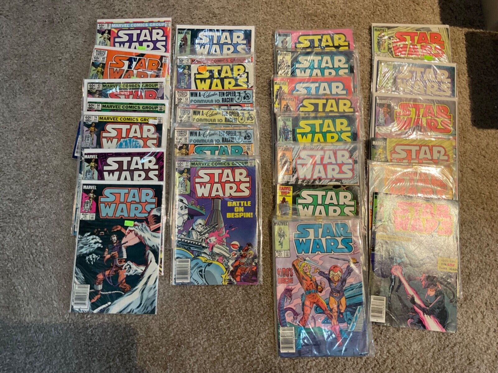 Lot of 28 Vintage Marvel Star Wars #47 + Nice Runs 