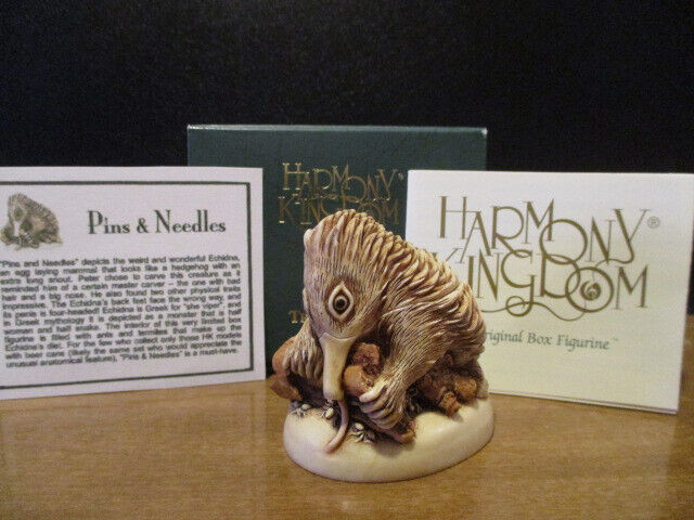 Harmony Kingdom Pins and Needles Echidna UK Made Box Figurine LE 150 RARE
