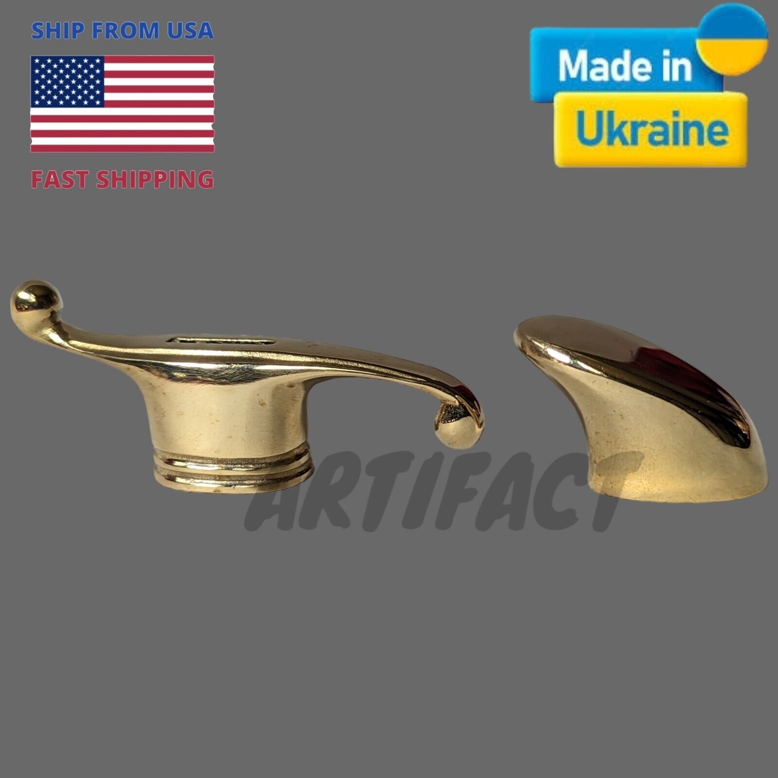 NEW Bronze Knife Pommel finka NKVD KGB Custom Handmade Rear Bolster Butt Cap
