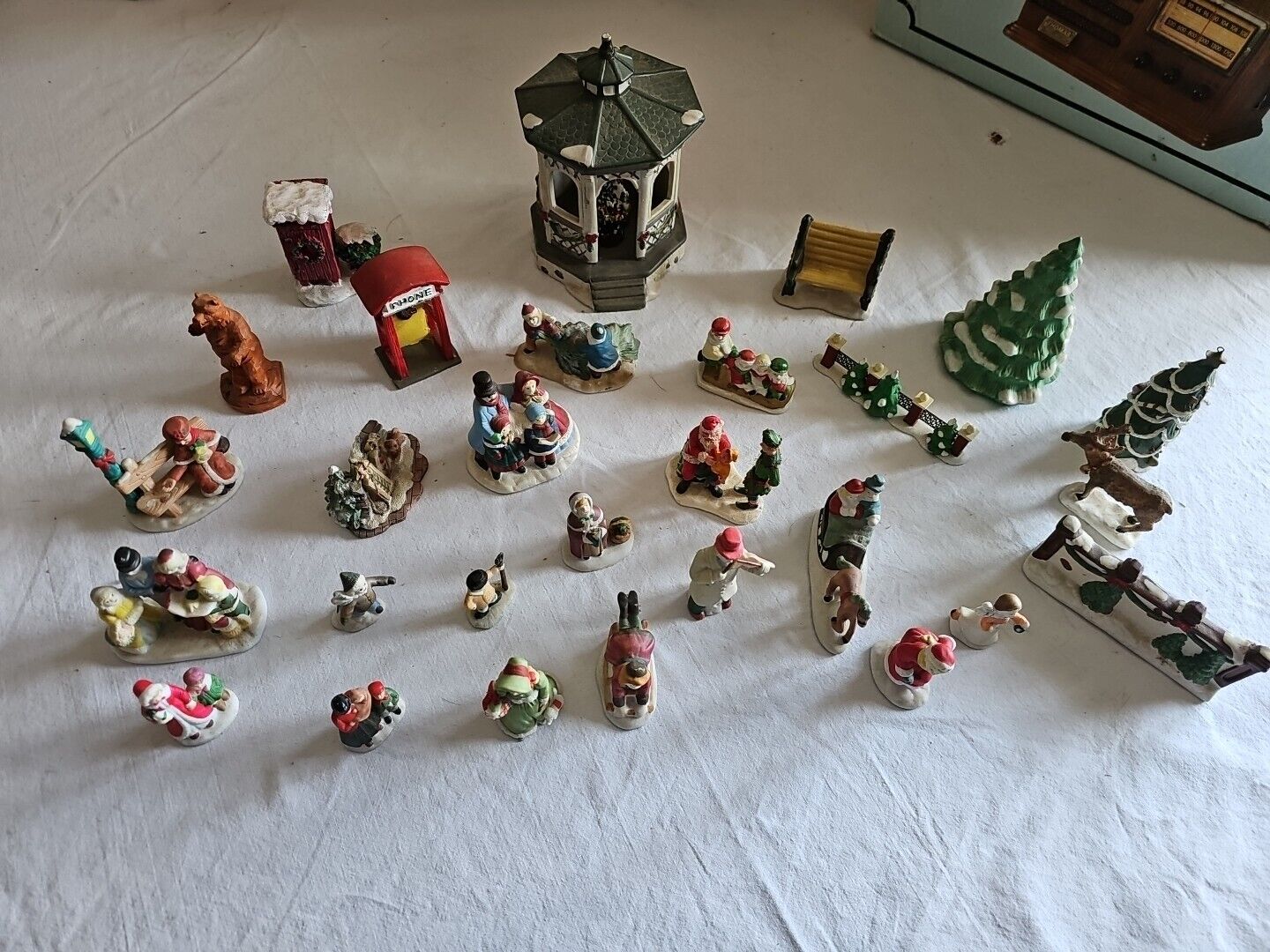 Lemax and Others, Christmas Village - Huge Lot of Vintage Figurines  (Lot of 28)