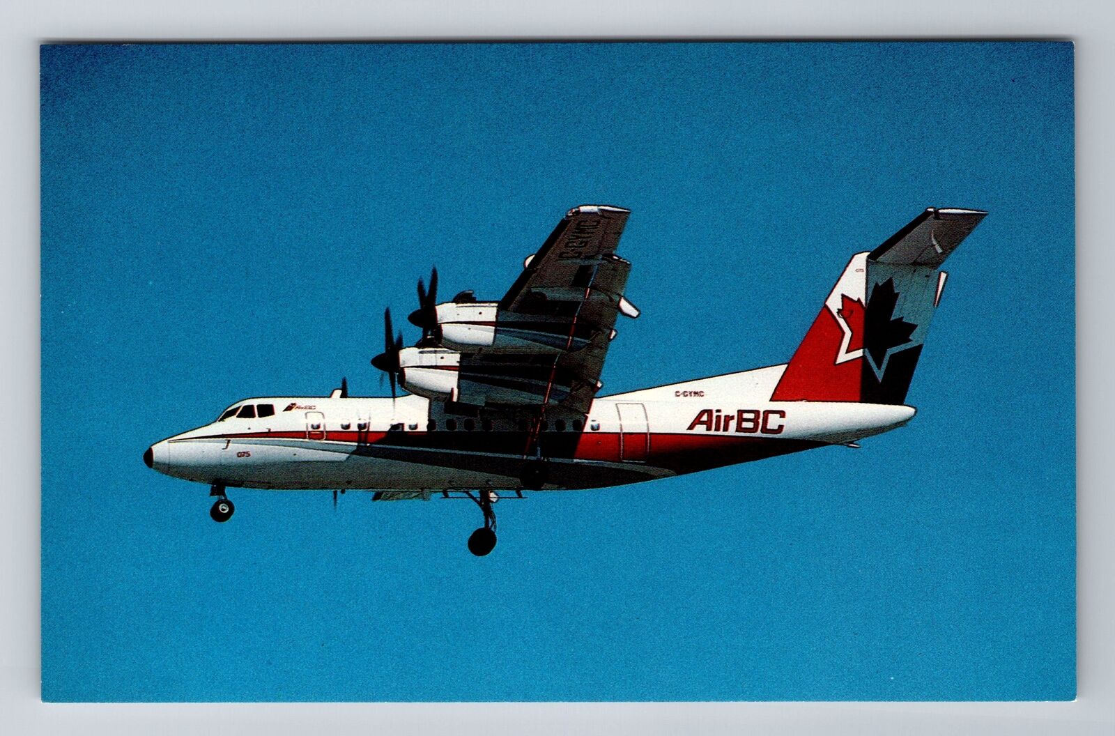 Air BC DeHavilland DHC-7-102 Dash 7, Plane, Transportation, Vintage Postcard