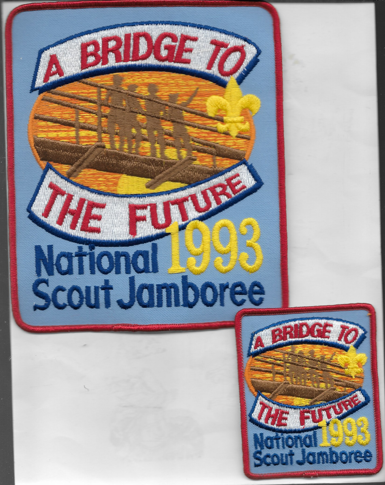 1993 National Jamboree Pocket & Jacket Patch Set