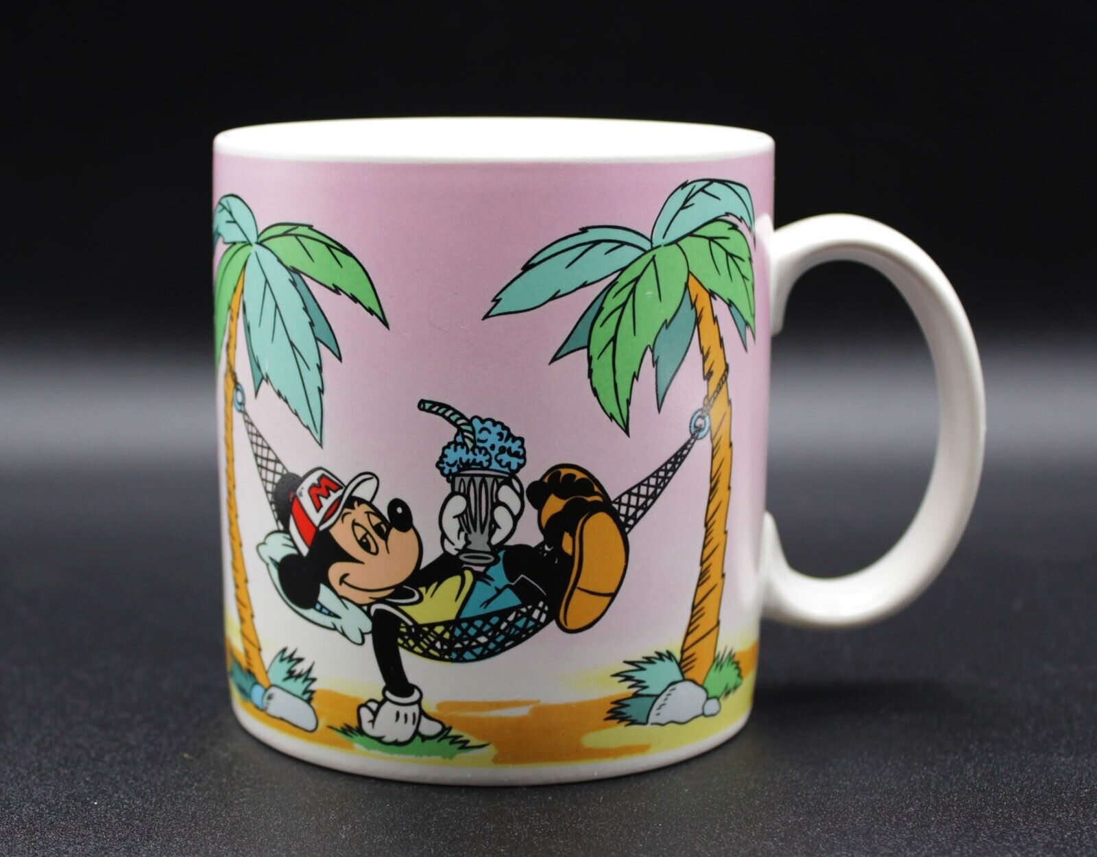 Vintage 1986 Walt Disney Applause Mug Mickey at the Beach Great Condition