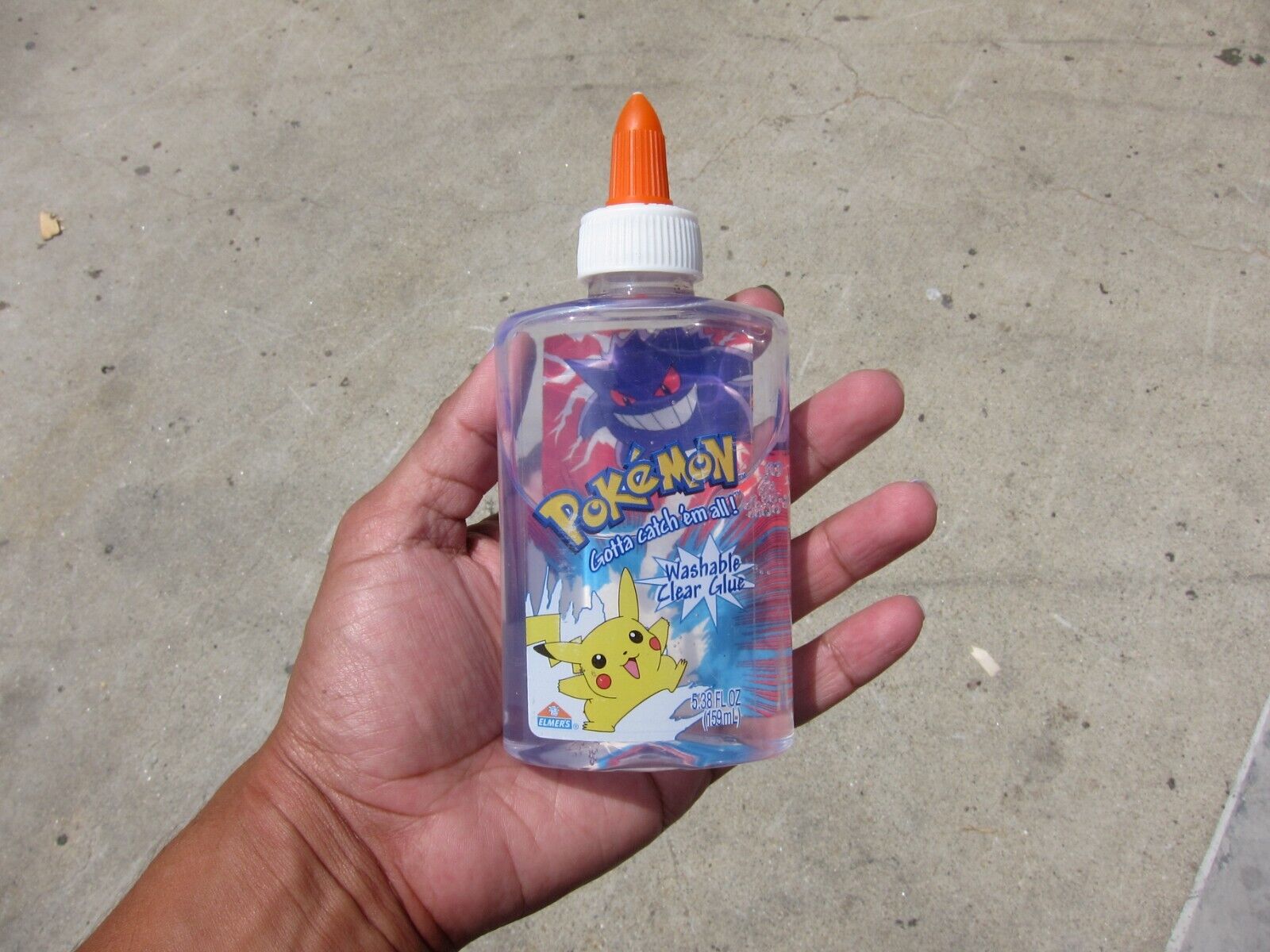 Vintage 2000 Pokémon Pikachu Elmer's Washable Clear Glue Gen 1