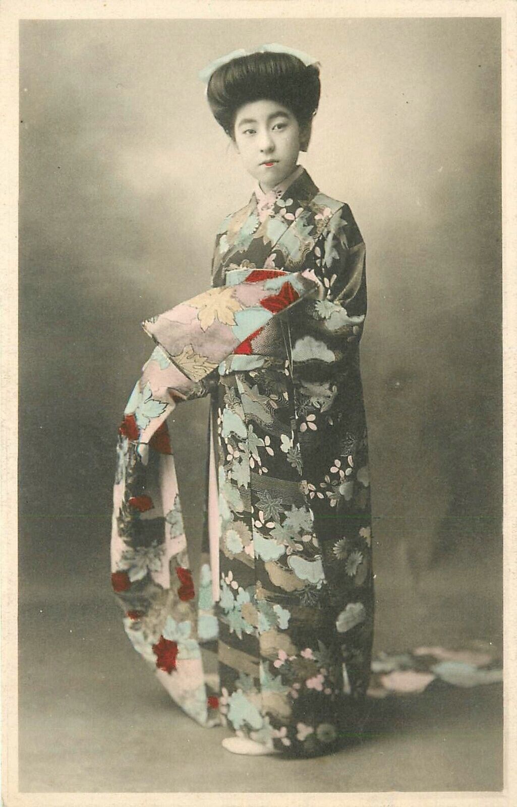 Postcard Japan C-1910 Native Ethnic Dress woman 23-6478