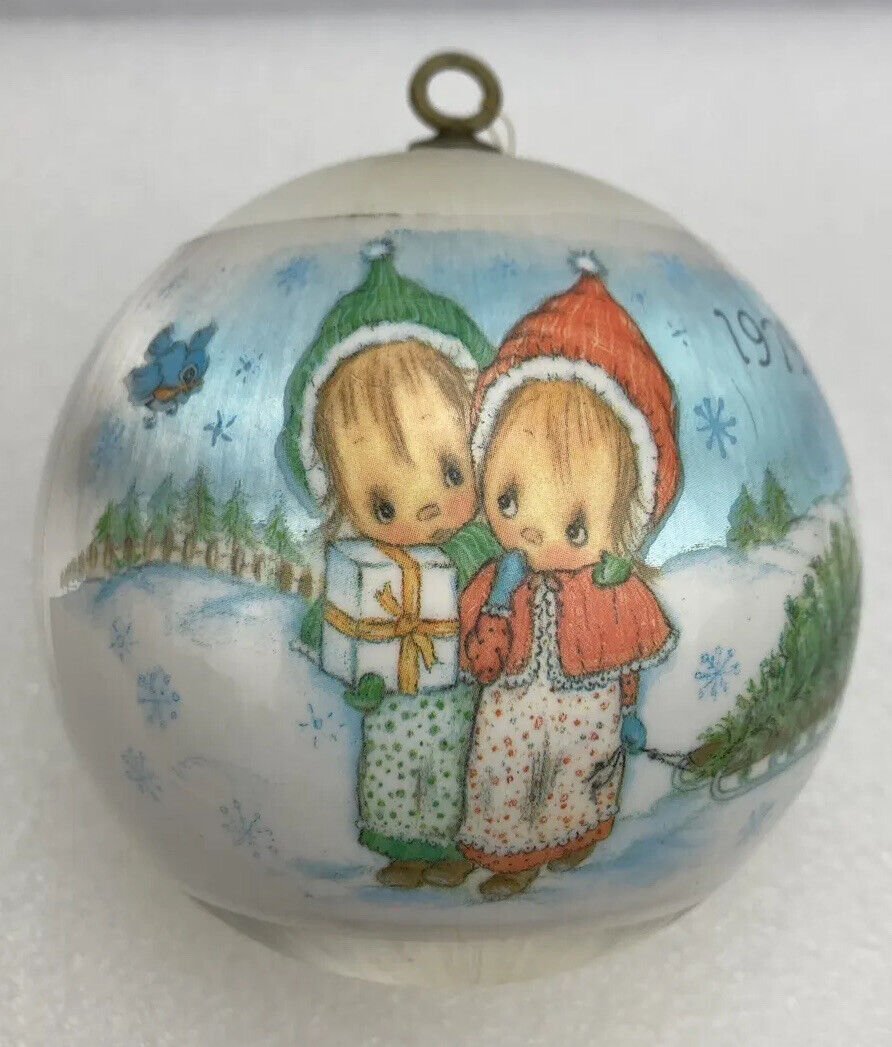 Christmas 1979 Hallmark Betsey Clark Tree Trimmer Satin Ball Ornament Vintage