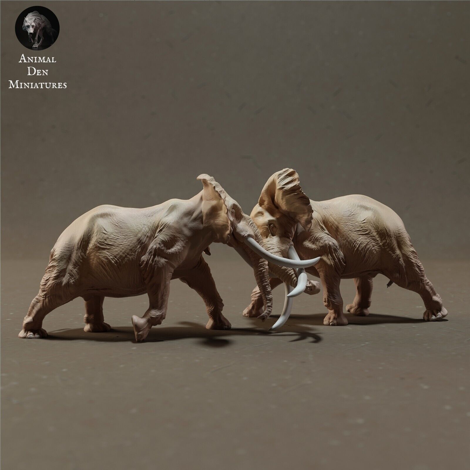 Breyer size Classic 1/12 resin companion animal Charging Elephants