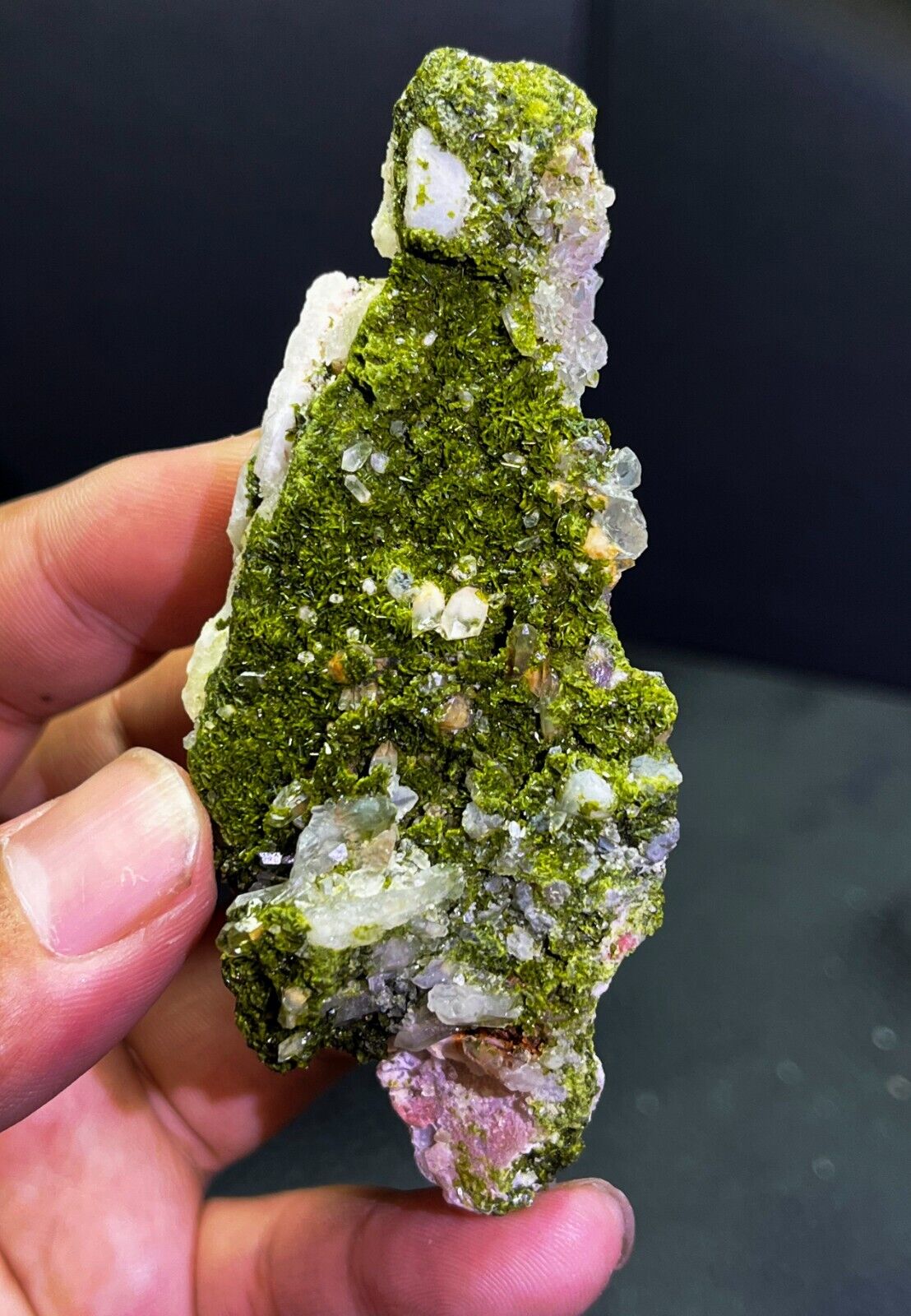 79.3g Natural Rare Green Epidote Crystal Mineral Specimen/China