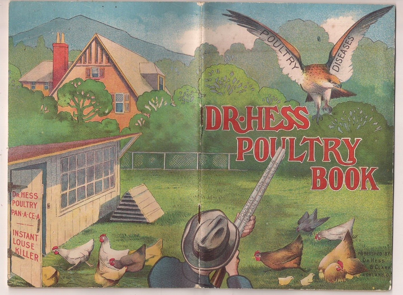 1904 Dr. Hess Poultry Diseases Booklet Ashland, Ohio