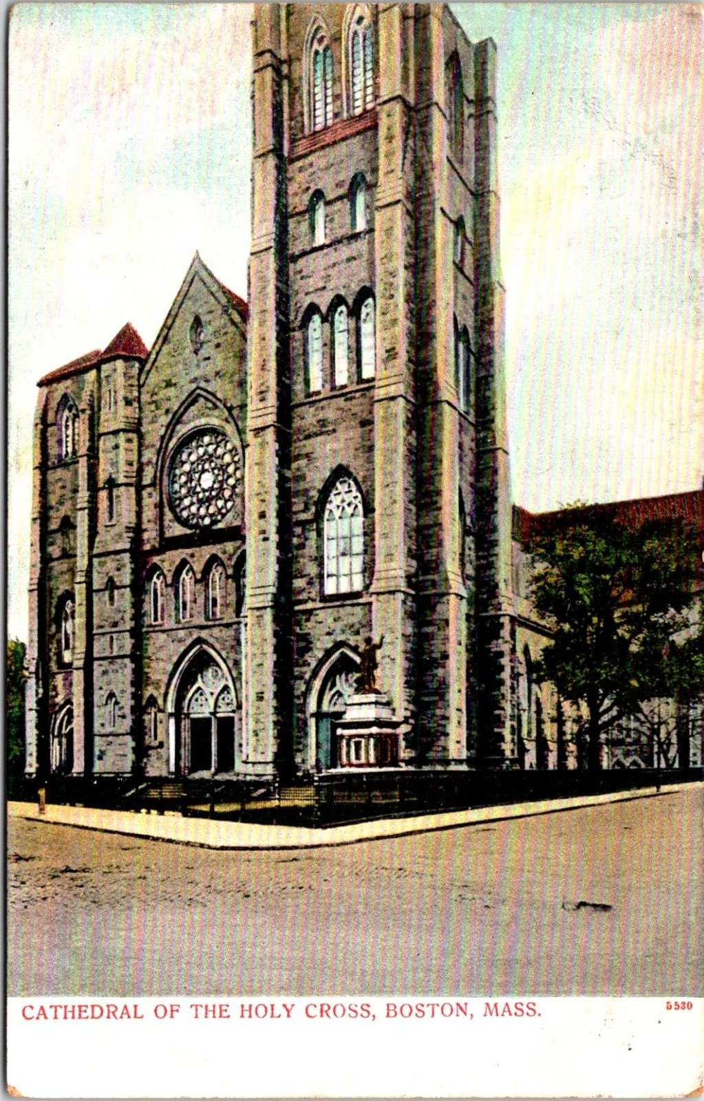 Postcard Circa 1908 UDB Holy Cross Cathedral Boston Massachusetts A148
