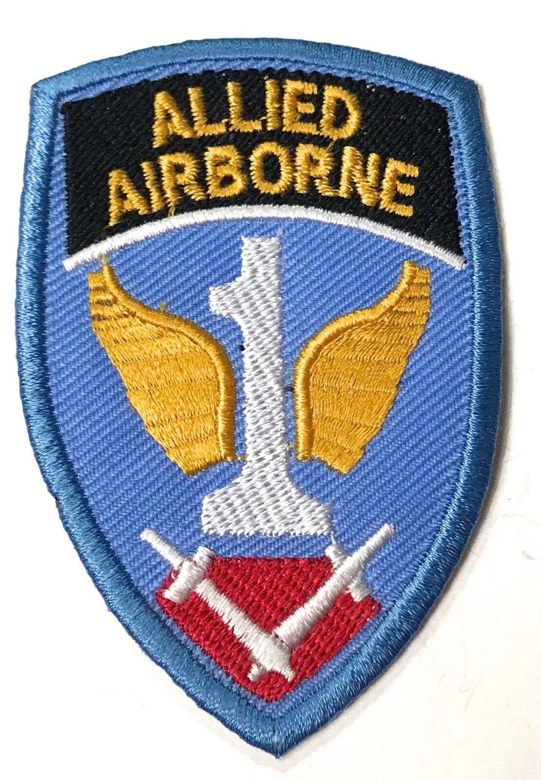  WWII US AIRBORNE PARATROOPER 1ST ALLIED JUMP JACKET SLEEVE INSIGNIA PATCH