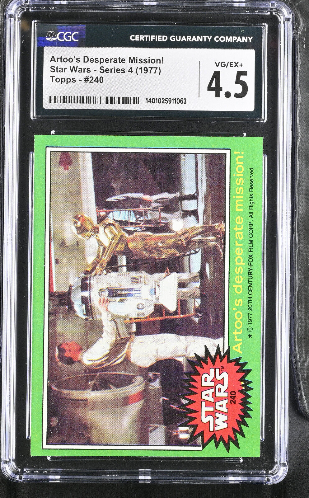 vintage 1977 Star Wars Series 4 Green CGC graded You pick