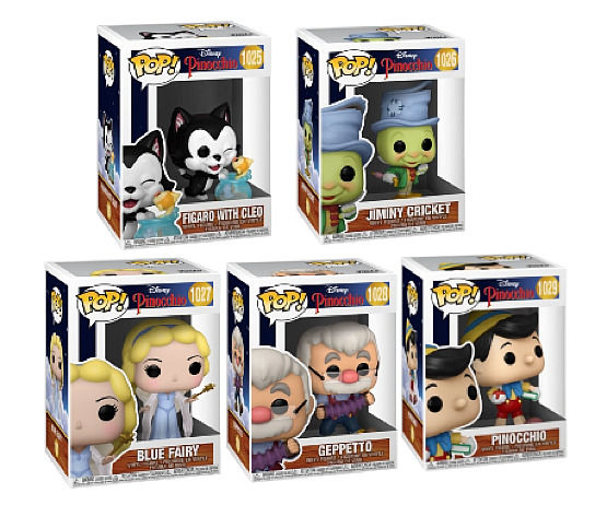 Funko Pop Disney Pinocchio ALL 5 Characters as a Set