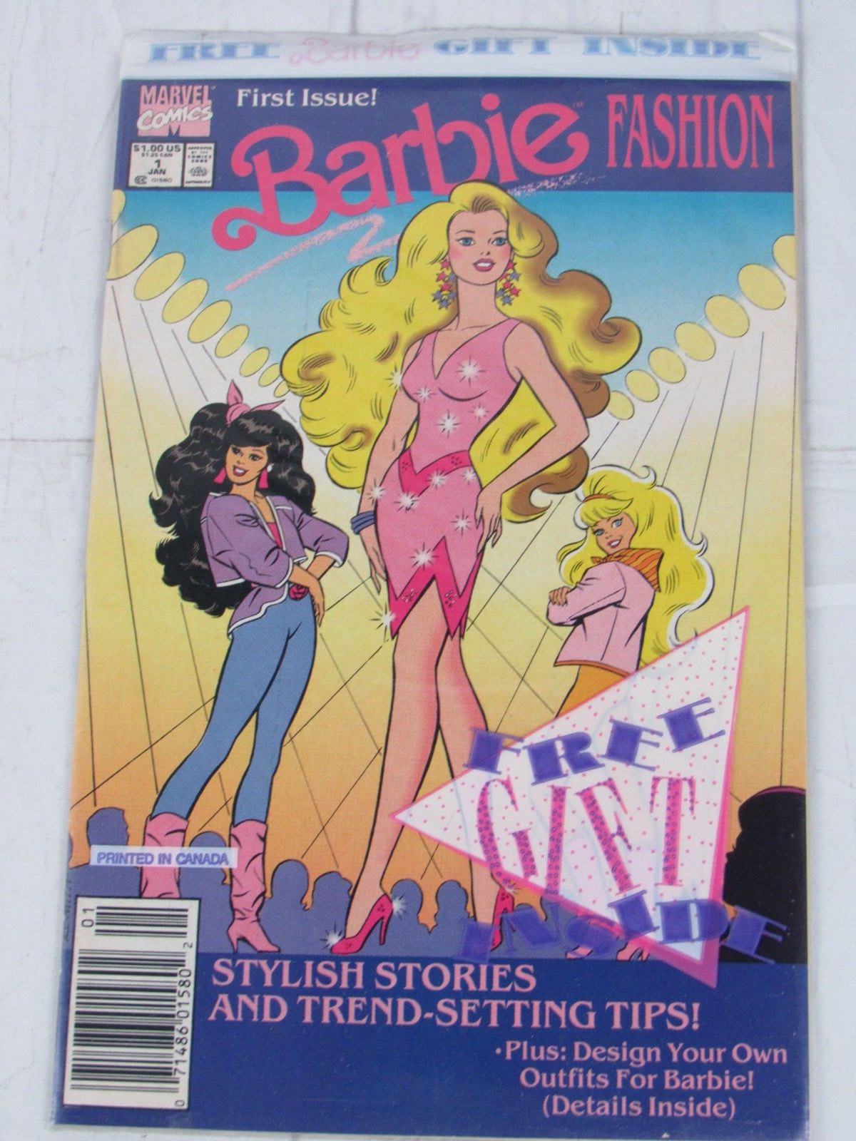 Barbie Fashion #1 Jan. 1991 Marvel Comics Polybagged Newsstand