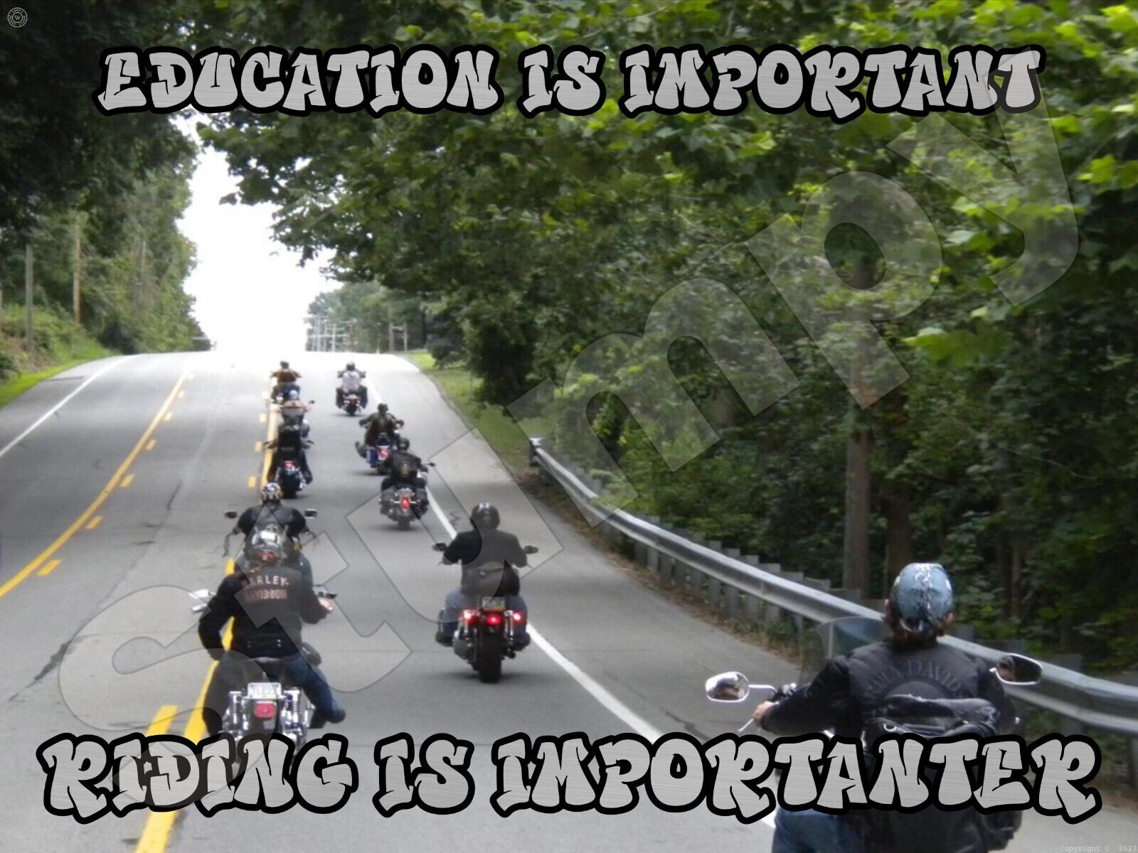 Education Is Important Riding Is Importanter  Metal Sign 9\