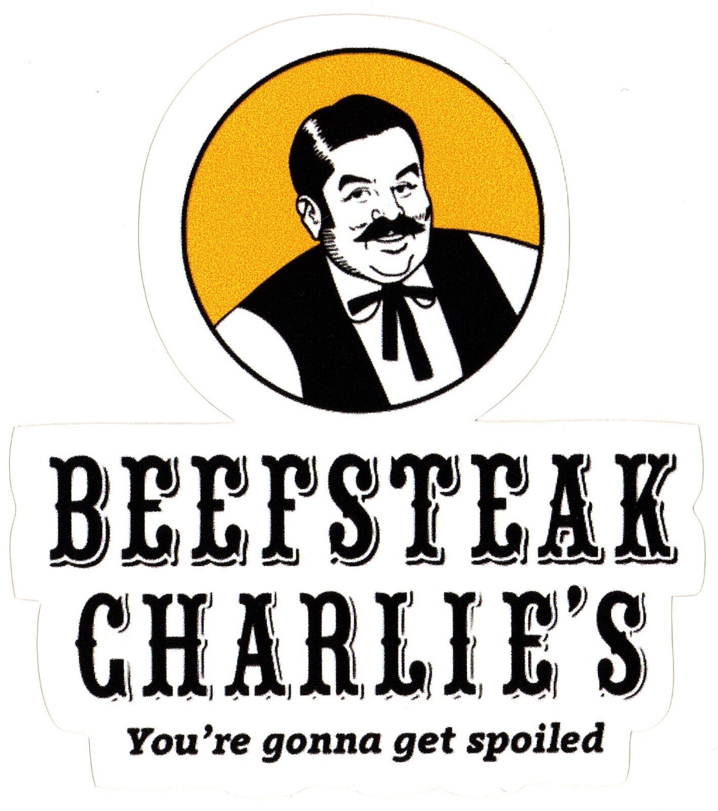 Beefsteak Charlie\'s Logo Sticker (reproduction)