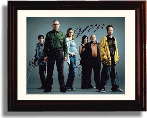 8x10 Framed Breaking Bad Autograph Promo Print - Cast Signed
