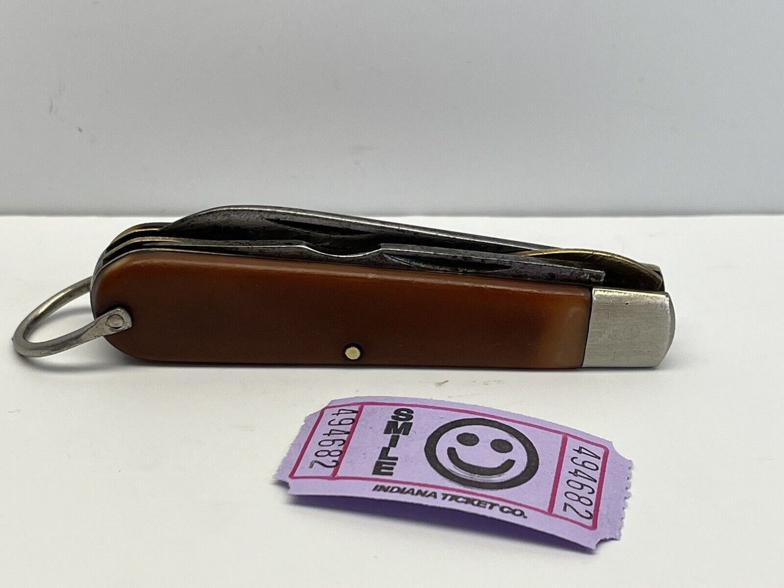 Vintage Camillus NEW YORK USA 2 Blade Electrician Lineman Pocket Knife #4682