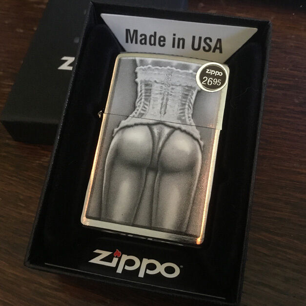 Zippo 2446 sexy woman in corset brushed chrome Lighter