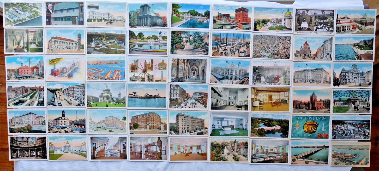 c1920s Boston, Massachusetts~Large Lot of 54 Vintage MA Postcards