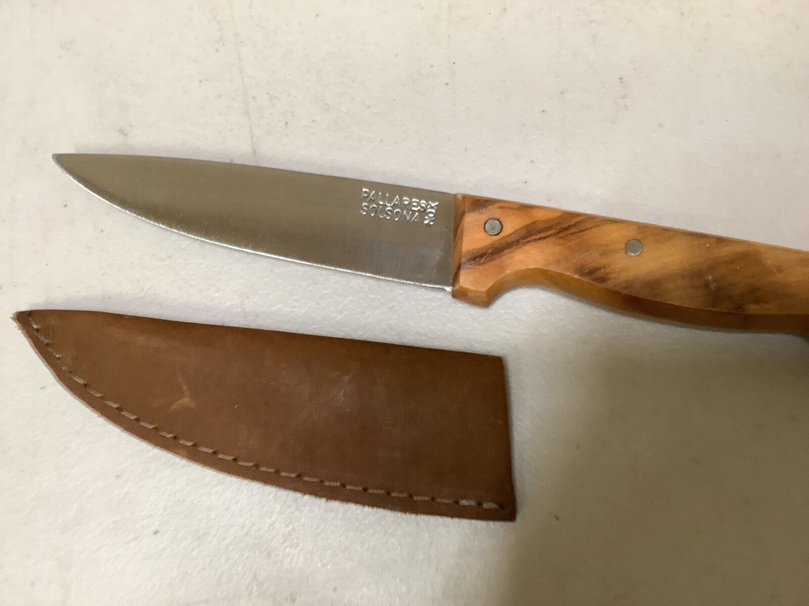 Pallares Solsona Unique Special Exotic Wood Handled Knife - Great Condition