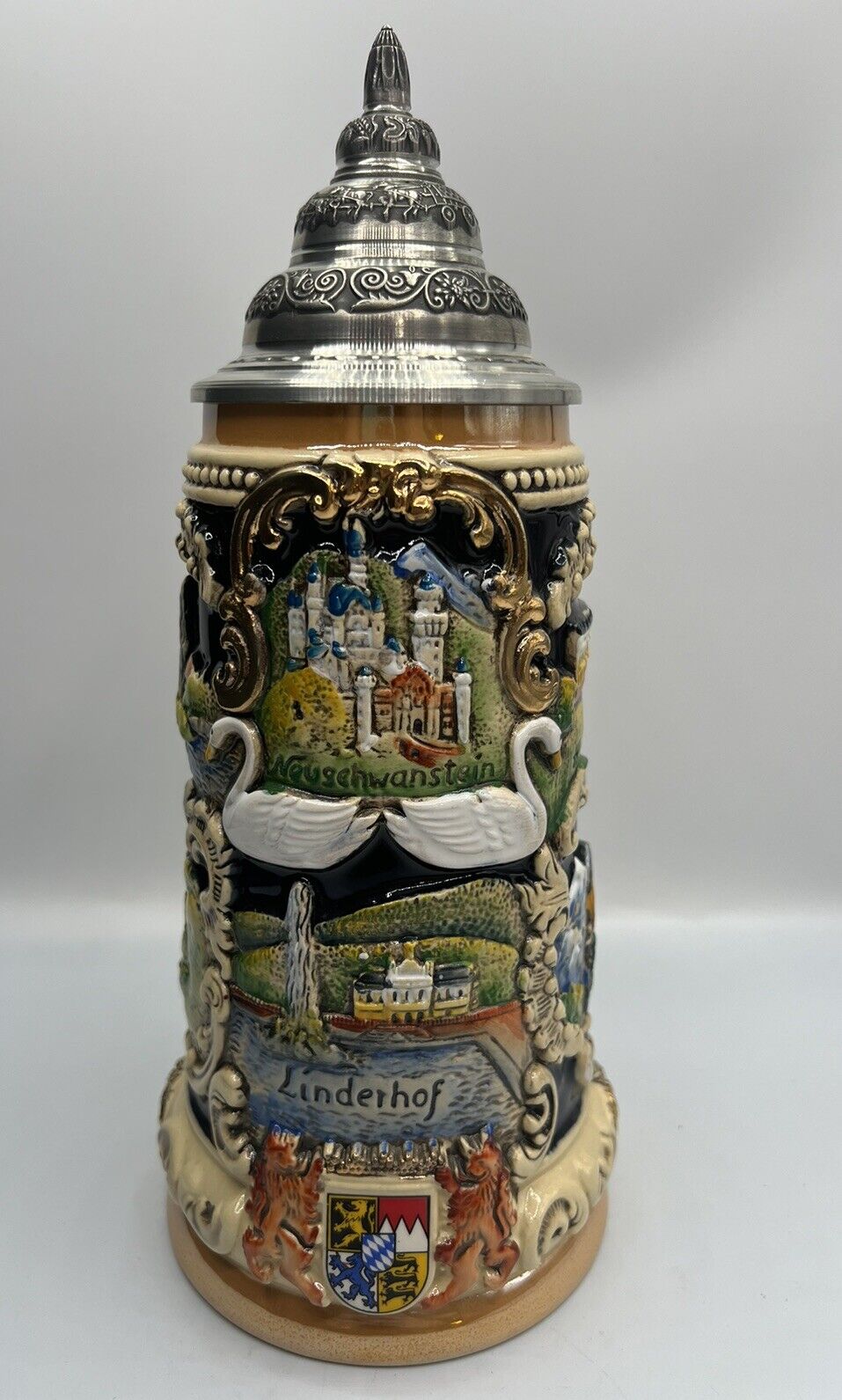 German Beer Stein Castles of King Ludwig Neuschwanstein LIMITED EDITION
