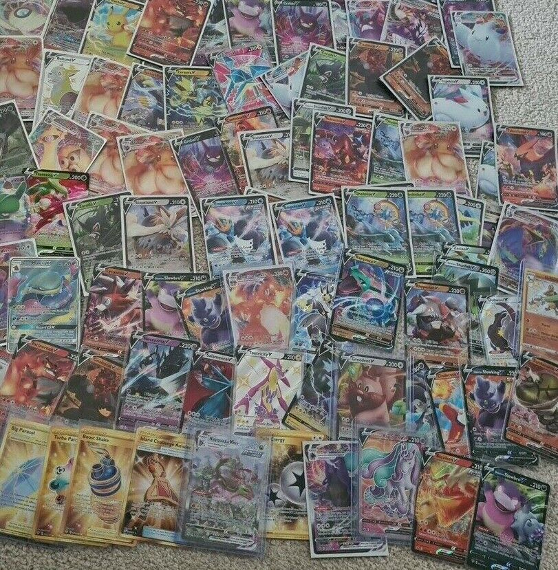 Pokemon Cards Bundle x 25 ALL HOLO - Inc VMAX / V / FULL ART / GX - 100% GENUINE