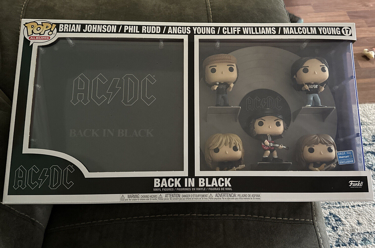 AC/DC #17 Funko Pop Deluxe Album Back in Black Walmart Exclusive 5-Pack