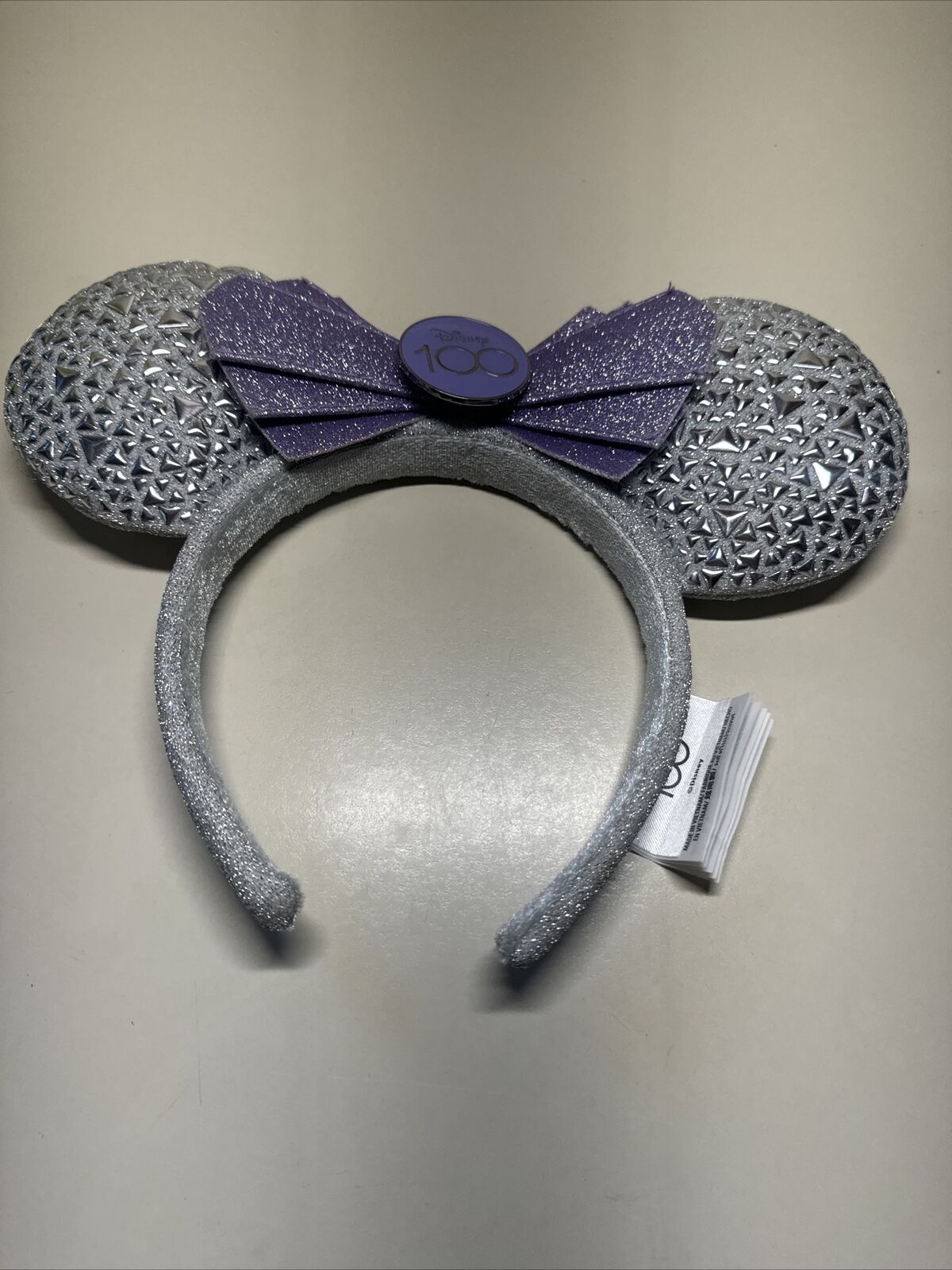 2023 Disney Parks D100 Platinum 100th Anniversary Mickey & Minnie Mouse Ears
