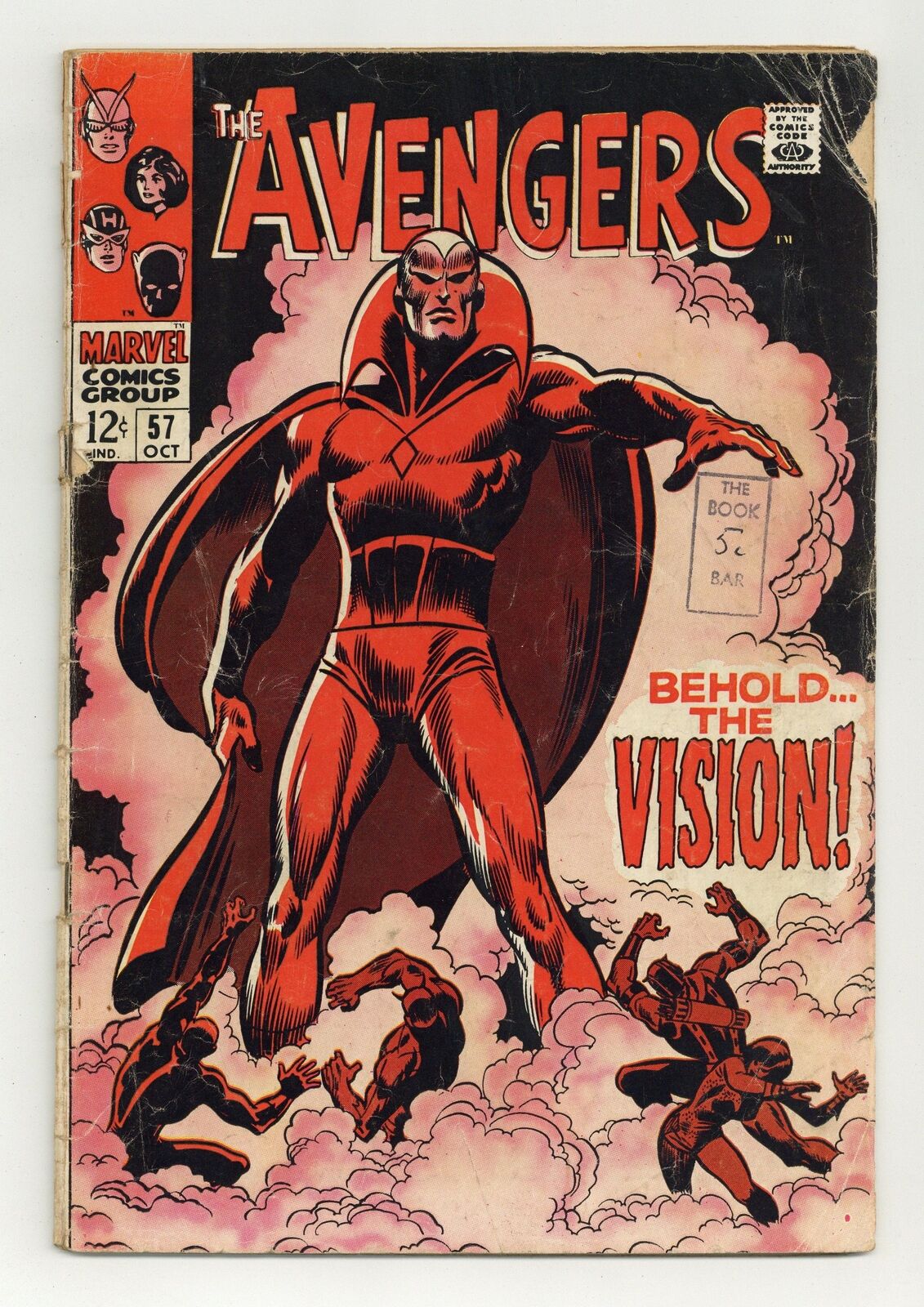 Avengers #57 FR 1.0 1968 1st SA app. Vision