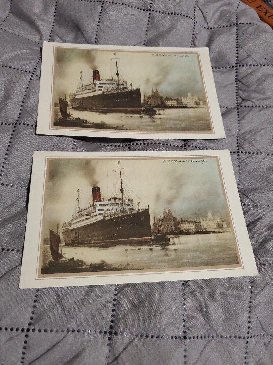 1933 CUNARD RMS SAMARIA ABSTRACT LOGS LOT OF 2
