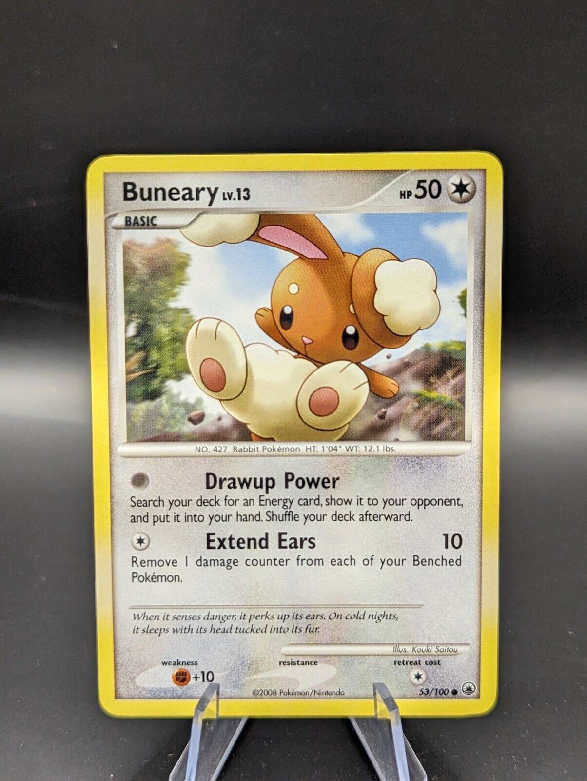 Pokemon Card Buneary 53/100 Non Holo Majestic Dawn Near Mint #429A
