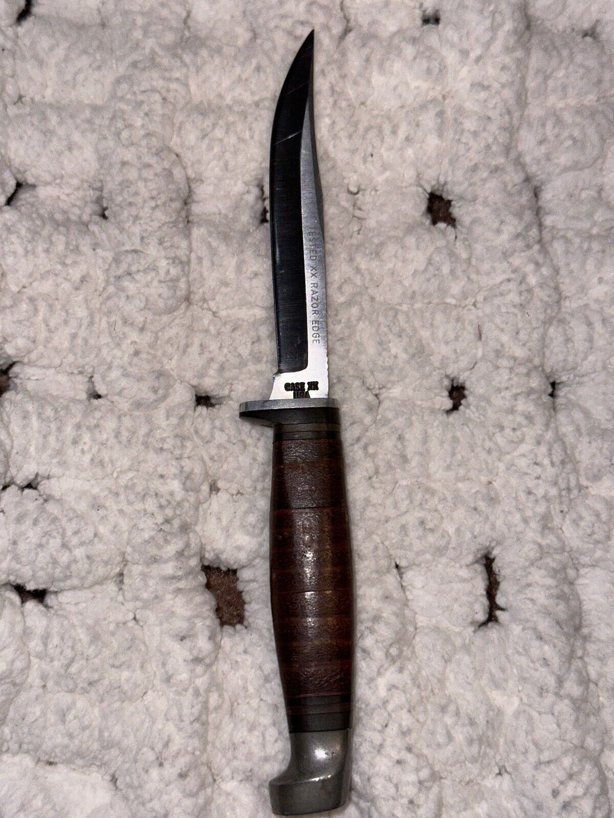 Vintage 1965-69 CASE XX M3F Fixed Blade Knife & Sheath - Tested XX Razor Edge
