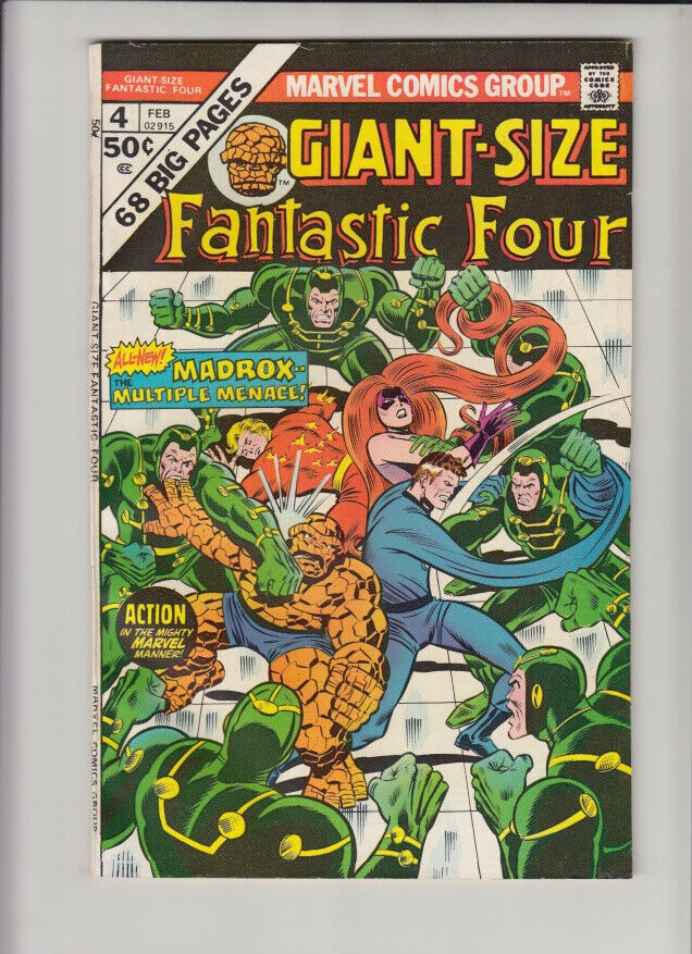 GIANT-SIZE FANTASTIC FOUR #4 FN- *1st MADROX