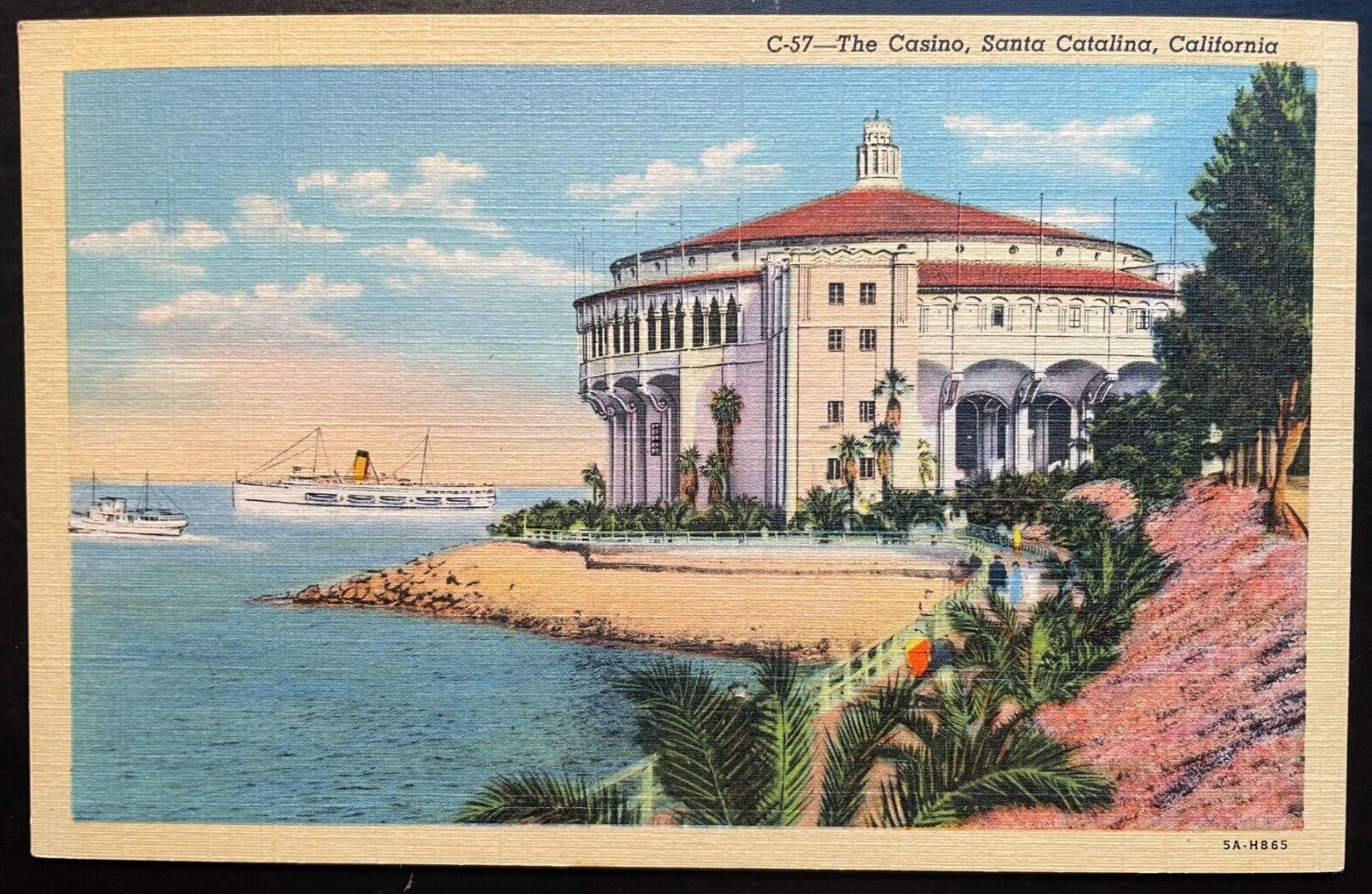 Vintage Postcard 1935 The Casino, Avalon, Santa Catalina Island, California (CA)