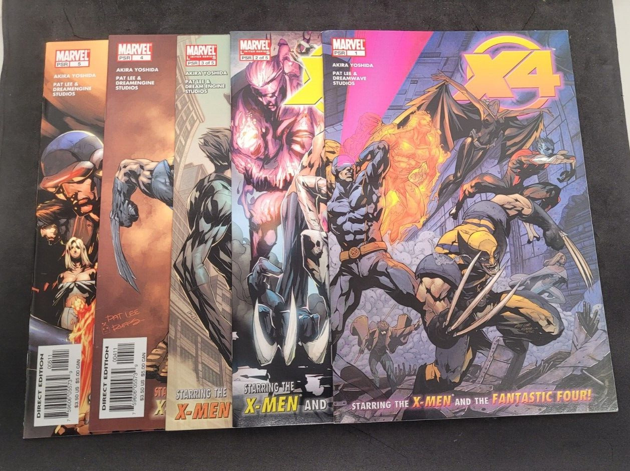 X-men/Fantastic 4 #1-5 marvel comics