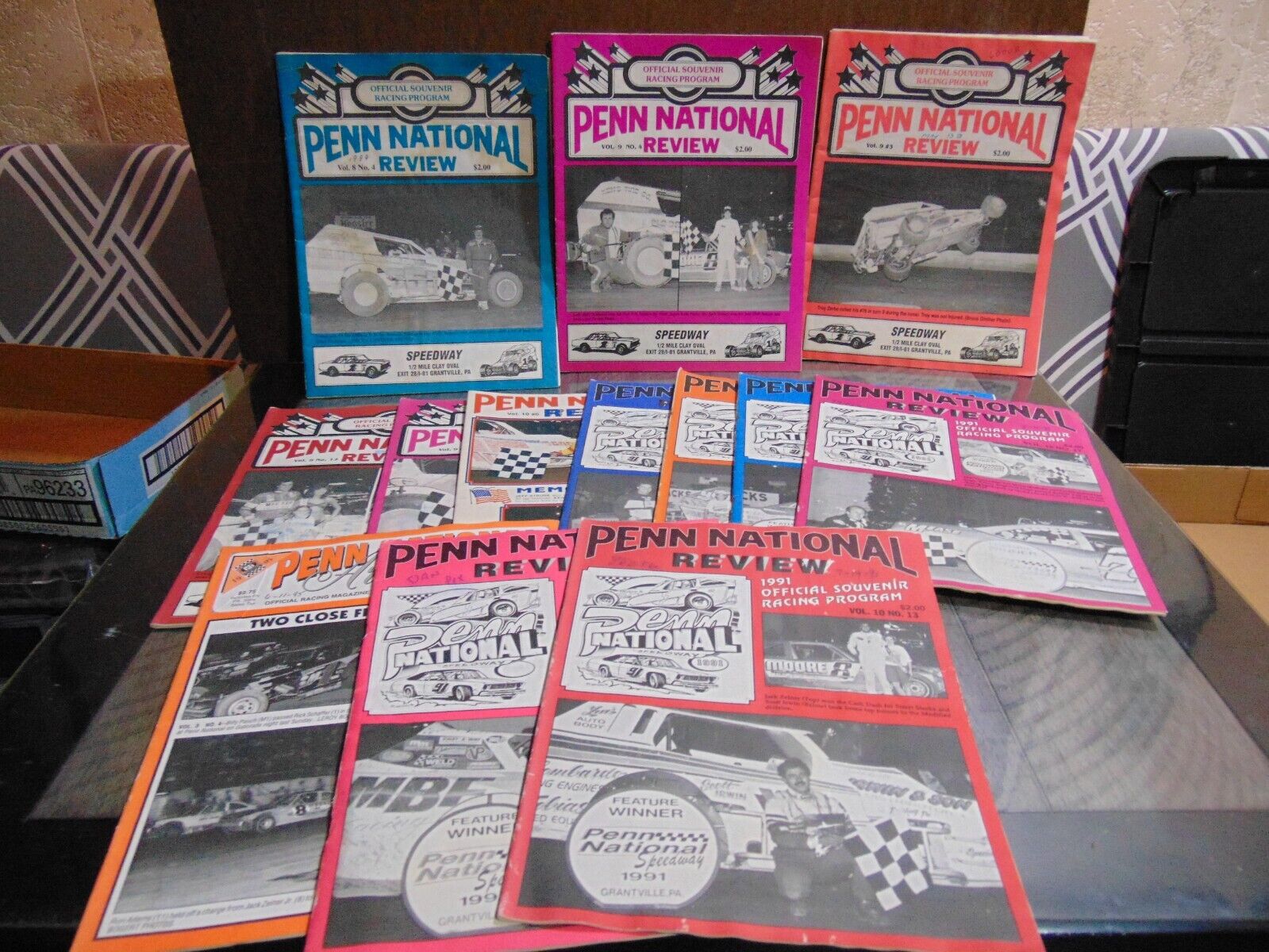 13 Vintage Penn National  Speedway Books  1989 - 1990 - 1991 & 1995
