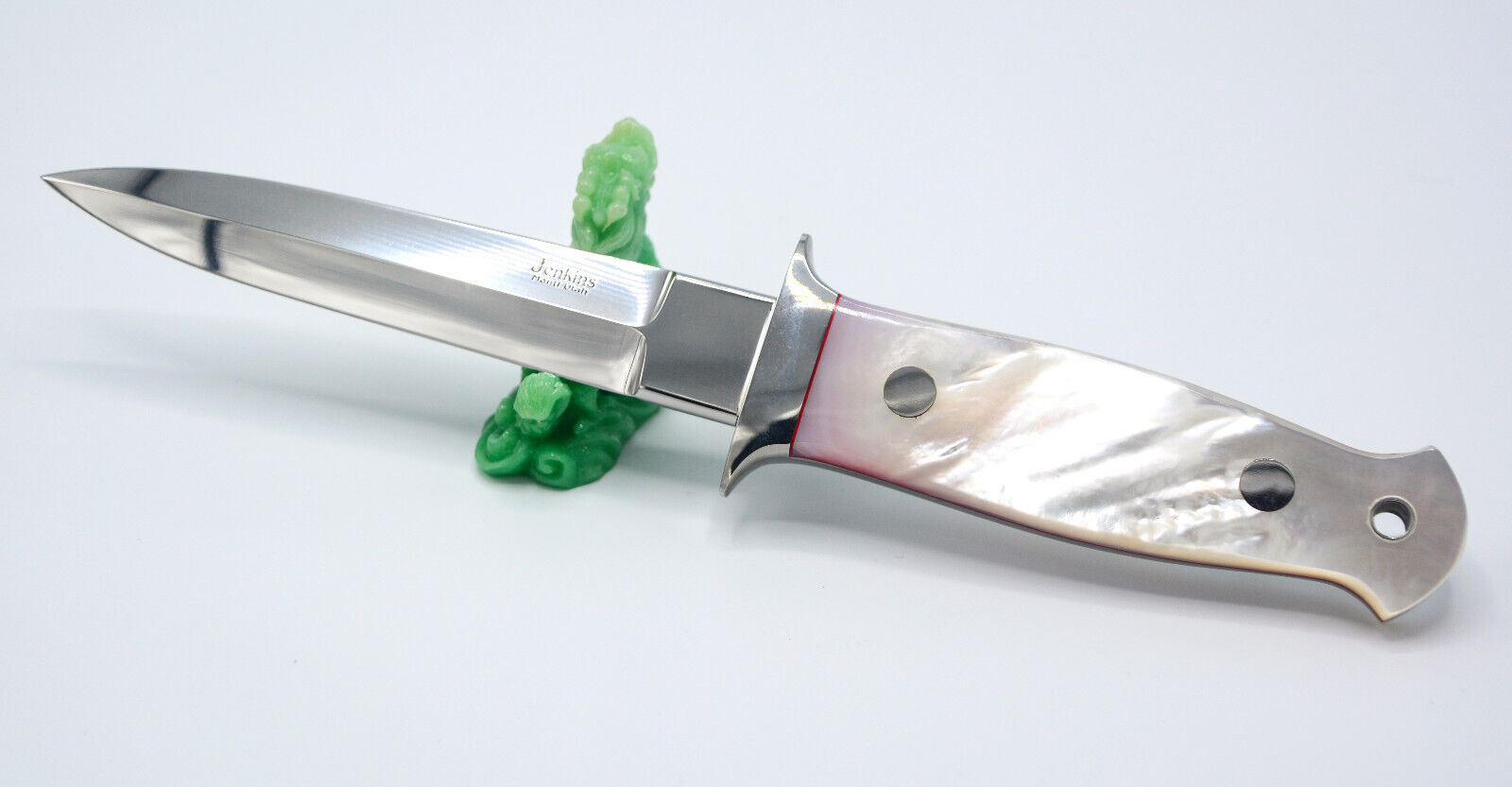 Loveless Style Dagger by Mitch Jenkins, Mother of Pearl scales