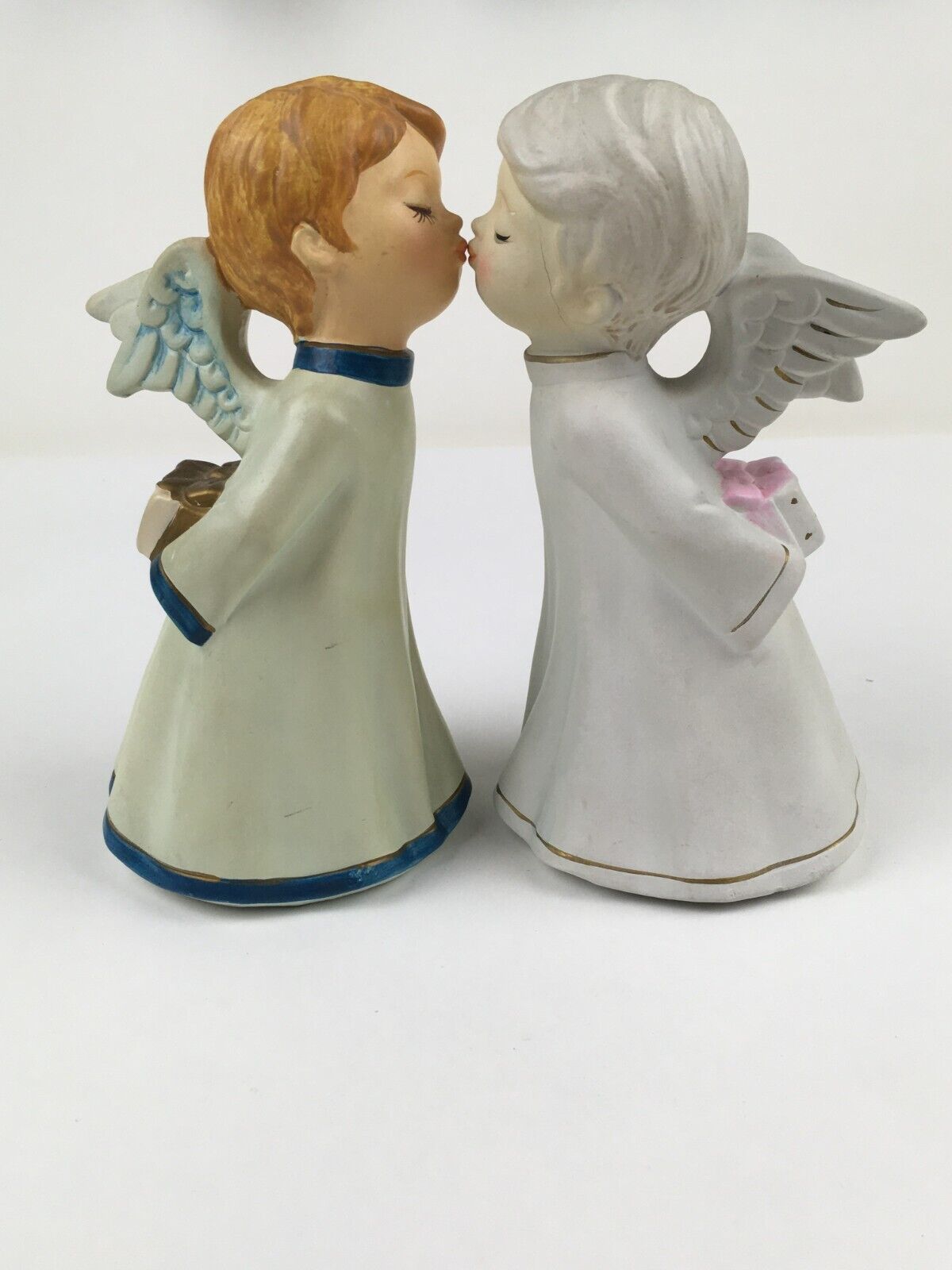 Vintage Kissing Angels, Wedding Cake handmade Japan Christmas Presents