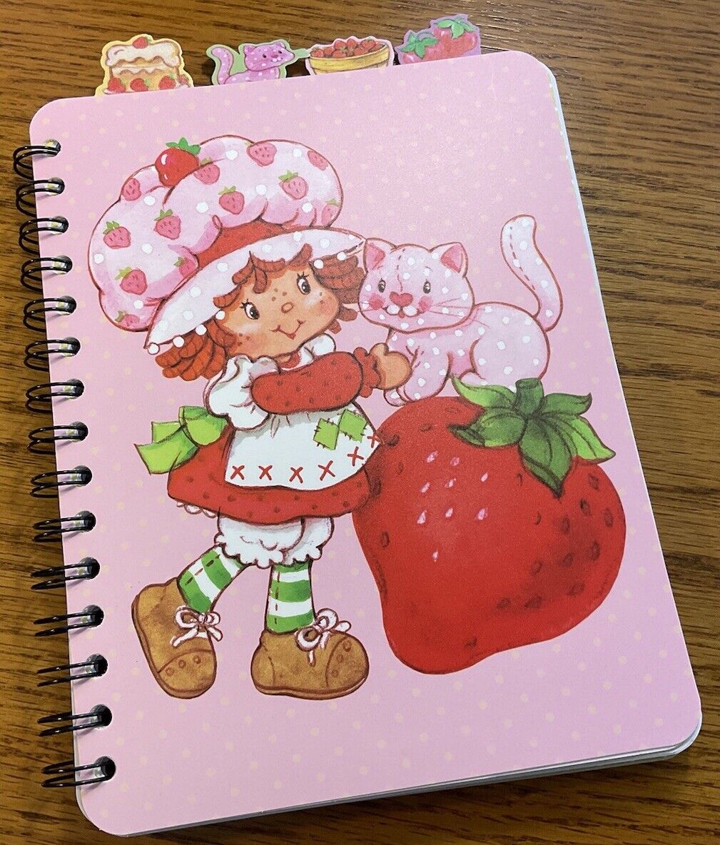 Strawberry Shortcake Notebook Stationary Valentine * NEW * RARE Vintage Style